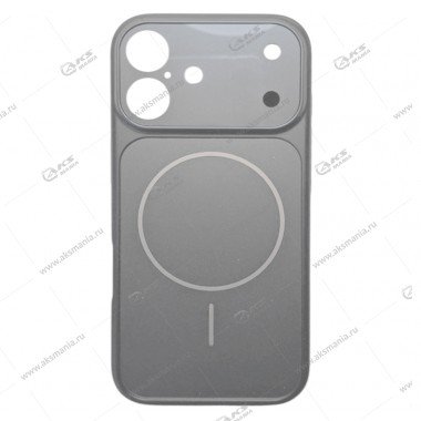 Накладка пластиковая с MagSafe для iPhone 17 серебряный