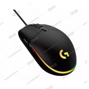 Мышь проводная игровая Logitech G102 Lightsync черный