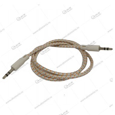 Aux HB T03 тканевый 1м оранжевый
