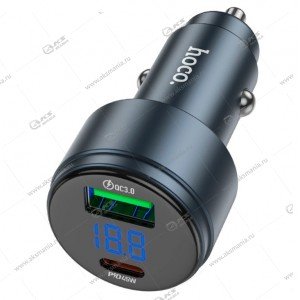 АЗУ Hoco Z57B 63W PD45W+QC3.0 серый металл