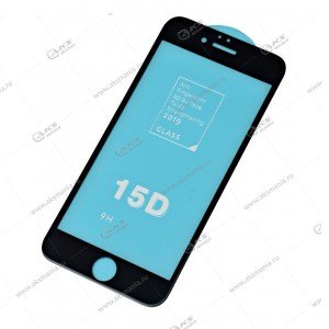 Защитное стекло для iPhone 6G/ 6S 15D Black