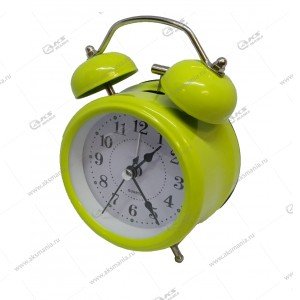 Часы 3010 будильник Quartz 11см зеленый