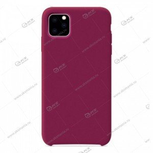 Silicone Case (Soft Touch) для iPhone 11 Pro Max бордовый