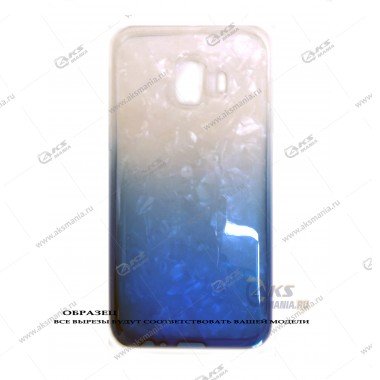 Силикон Samsung J260/J2 Core перламут 2в1 синий