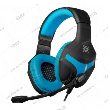 Наушники полноразмерные игровые Defender Scrapper 500, кабель 2м, черн./синий