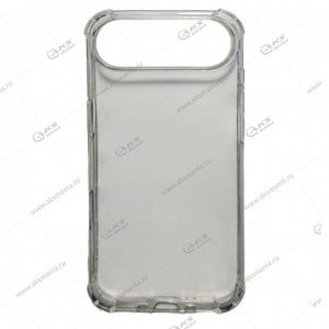 Силикон для iPhone 17 Air плотный прозрачный с усиленными краями