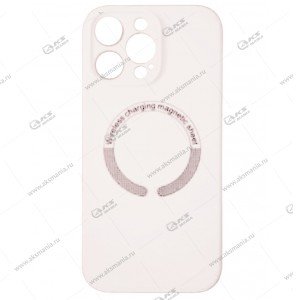 Cиликоновый чехол (Silicone Case) 360 MagSafe для iPhone 16 Pro Max с защитой камеры молочный