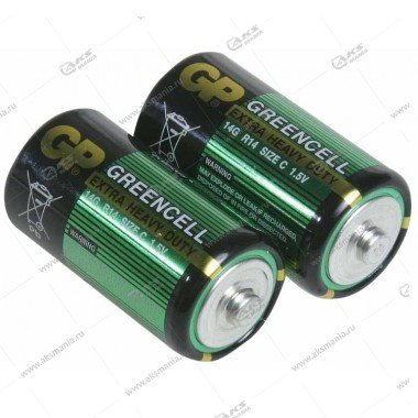 Элемент питания GP R14/2SH Greencell