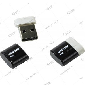 Флешка USB 2.0 8GB SmartBuy Lara Black (черный)