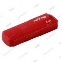 Флешка USB 2.0 4GB SmartBuy Clue Red