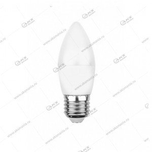 Лампа светодиодная Rexant Свеча (CN) 7.5 Вт, E27 713 лм 4000К нейтральный свет