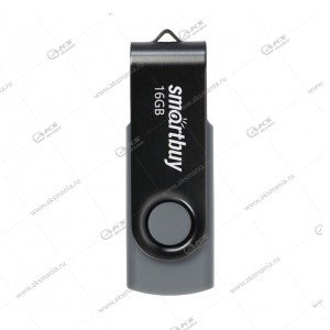 Флешка USB 2.0 16GB SmartBuy Twist черный