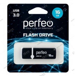 Флешка USB 3.0 16GB Perfeo Flash Drive C08 Черный