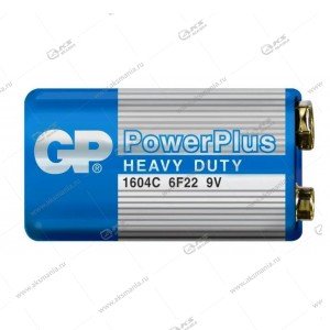 Элемент питания GP 6F22/1BL (крона) Power Plus Heavy Duty