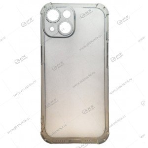 Силикон для iPhone 15 плотный прозрачный с усиленными краями