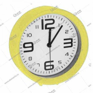 Часы 1002 будильник желтый