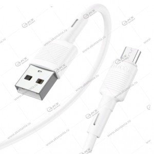 Кабель Hoco X83 charging data cable Micro USB белый