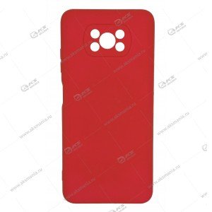 Silicone Cover 360 для Xiaomi Poco X3/X3 Pro красный