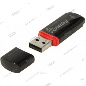 Флешка USB 2.0 16GB SmartBuy Crown Black