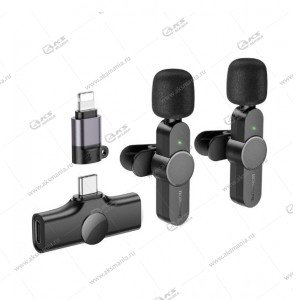 Беспроводной петличный микрофон Borofon BFK12 Trophy lavalier wireless Lightning черный