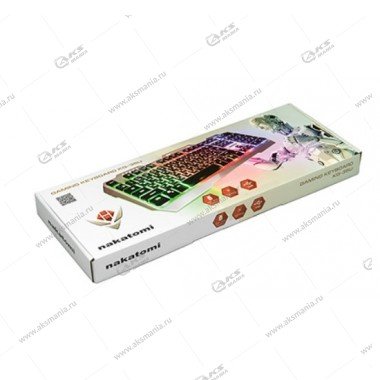 Клавиатура KG-35U Dialog Nakatomi - игровая с подсветкой, корпус металл, USB, черная
