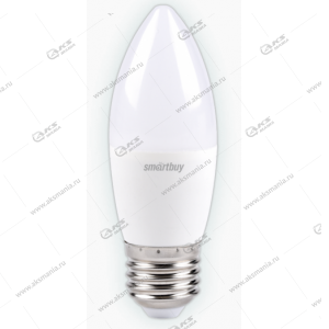 Лампа светодиодная Smartbuy C37-9,5W--6000K-E27 (свеча, холодный дневной свет)