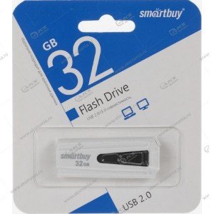 Флешка USB 2.0 32GB SmartBuy Iron White/ Black