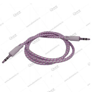 Aux HB T03 тканевый 1м фиолетовый