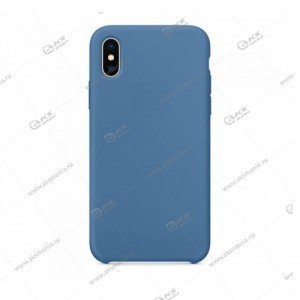 Silicone Case (Soft Touch) для iPhone XS Max синий