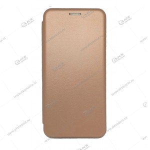 Книга горизонтал для Samsung A01/M01 розовое золото Nitro