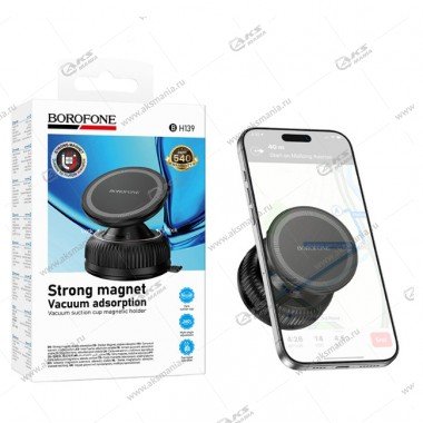 Автодержатель Borofone BH139 Rider vacuum suction на торпеду магнитный для телефона черный