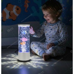 Ночник Аквариум с рыбками Bubble Fish Lamp XY-008 белый