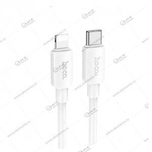 Кабель Hoco X96 Hyper charging data cable PD Type-C to lightning 1m белый