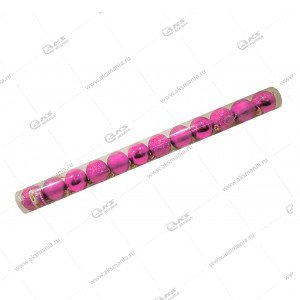 Новогоднее украшение на елку Шарики розовый (набор из 12шт) SV-506