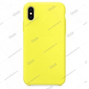 Silicone Case (Soft Touch) для iPhone XS Max желтый