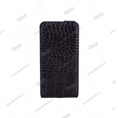 Книга вертикал Samsung 5292 черный на силиконе CROCO
