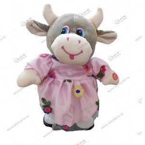 Поющая и танцующая игрушка "Корова в платье" 30см.