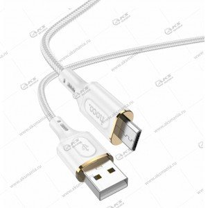 Кабель Hoco X95 Goldentop charging data cable Micro USB 1m белый