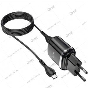 СЗУ Hoco N4 2USB 2.4A + кабель Micro черный
