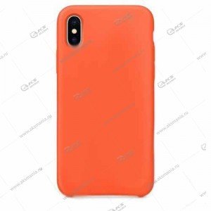 Silicone Case (Soft Touch) для iPhone XS Max оранжевый