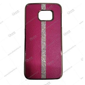 Пластик Samsung S6 HOJAR под кожу розовый