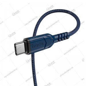 Кабель Hoco X59 Victory charging data cable for Type-C синий