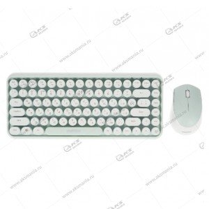 Комплект беспроводной Smartbuy SBC-626376AG-M, мятно-белый, клавиатура+мышь