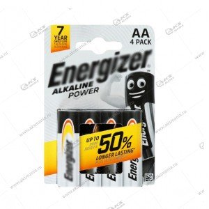 Элемент питания Energizer AA LR6 Power/4BL