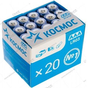 Элемент питания Космос AAA LR03 20BOX