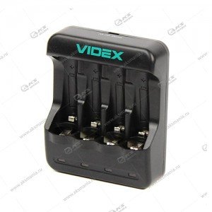 Зарядное устройство Videx VCH-N400 (пустое, 1-4 x AA, AAA, 9V)