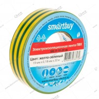 Изолента Smartbuy 0.18 x 19мм, 20 метров, желто-зеленая (SBE-IT-19-20-yg)
