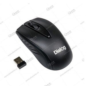 Мышь беспроводна MROC-17U Dialog Comfort 2.4G, 3 кнопки+ролик прокрутки,USB, чёрная