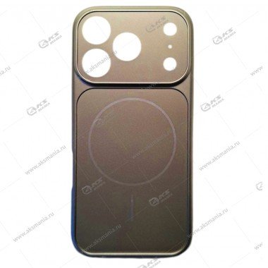 Накладка пластиковая с MagSafe для iPhone 17 Pro титановый
