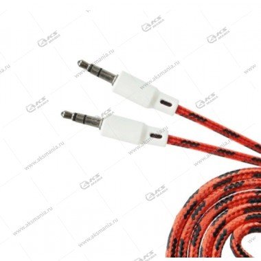 Aux HB T02 тканевый 1м красный